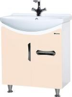 Тумба под раковину Bellezza Лагуна 65 с ящиком, бежевая