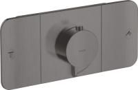 Смеситель для душа Axor One 45712340 термостат, шлифованный черный хром