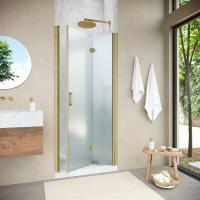 Душевая дверь в нишу Vegas Glass  GPS NOVO 80 03 10 R, профиль золото матовое, стекло сатин