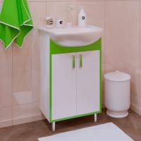 Тумба с раковиной Corozo Спектр 50 зеленая