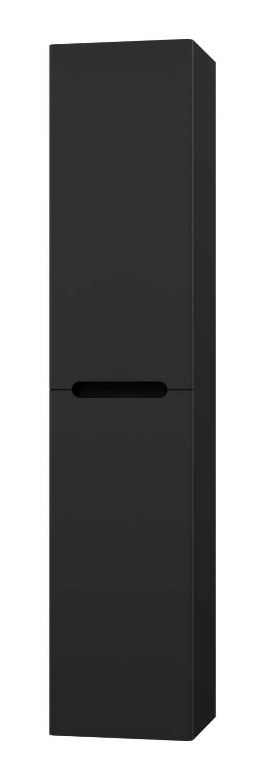 Шкаф-пенал Misty Роял 35 черный подвесной, универсальный