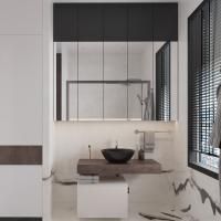 Мебель для ванной VitrA Ольборг 50: столешница 100 без отверстий, дуб карпентер + тумба 50