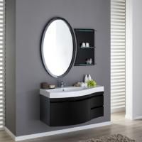 Мебель для ванной Aquanet Опера 115 черная с ящиком L