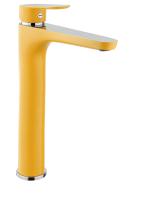 Смеситель для раковины Fiore Kevon Chic 81YX8119, хром/желтый