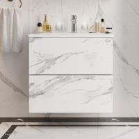 Тумба с раковиной Onika Марбл 65 подвесная, мрамор, камень бетонный