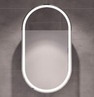 Зеркало-шкаф Stworki Мальмё МВК073 45 с подсветкой, черный