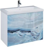 Тумба под раковину Marka One Lacio 80П blue marble