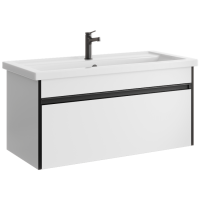 Тумба с раковиной Aqwella Urban 100 подвесная, белая