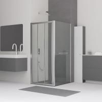 Душевой уголок RGW Classic CL-30-1 (875-925)х900х1850 профиль хром, стекло прозрачное