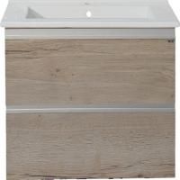 Тумба под раковину Misty Кантри 65 дуб галифакс белый