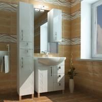 Мебель для ванной Triton Кристи 70 R, 3 ящика, белая