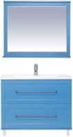 Мебель для ванной Misty Марта 100 напольная голубая матовая