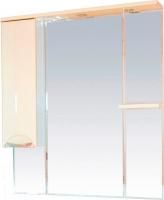 Зеркало-шкаф Misty Кристи 90 бежевая эмаль L