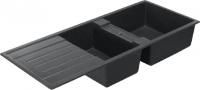 Мойка кухонная AQUATON Торина двойная графит