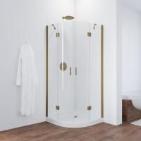 Душевой уголок Vegas Glass AFS TUR NOVO 90 05 crystalvision профиль бронза, стекло crystalvision