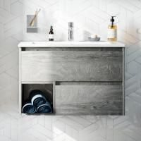 Тумба с раковиной Stworki Карлстад 75 дуб рошелье