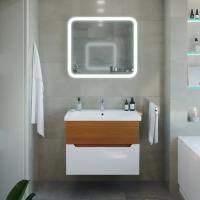 Мебель для ванной Sanstar Valencia 60, подвесная, орех ноче эко, белый