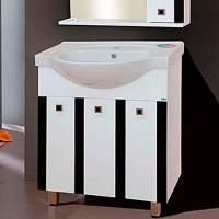 Тумба с раковиной Misty Палермо 70 черная, напольная