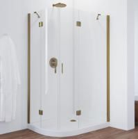 Душевой уголок Vegas Glass AFS-F 110*100 05 01 R профиль бронза, стекло прозрачное