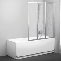 Шторка на ванну Ravak VS3 130 Rain, профиль сатин