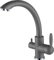 Смеситель для кухни Paulmark Essen Es213001-402 серый металлик