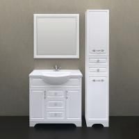 Мебель для ванной 1MarKa Прованс 85Н белый глянец