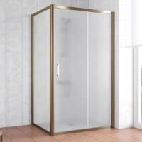 Душевой уголок Vegas Glass ZP+ZPV 110*90 05 10 профиль бронза, стекло сатин
