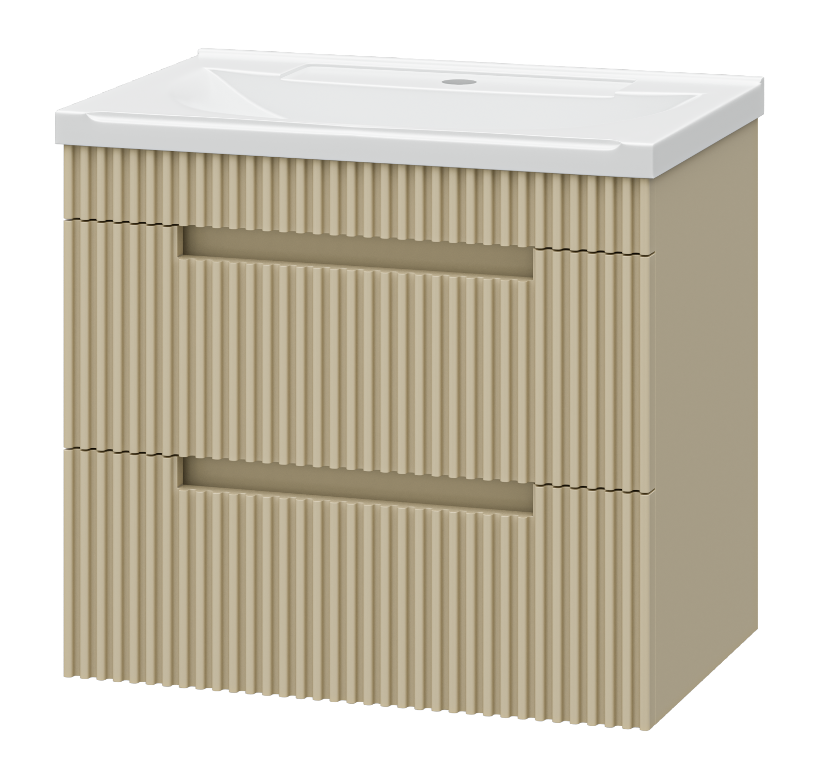 Тумба с раковиной Brevita Ariana 60 подвесная, капучино