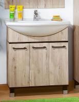 Тумба под раковину Бриклаер Карибы 75 дуб кантри, венге