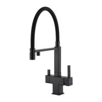 Смеситель для кухни Gappo G4395-56 с подключением к фильтру, черный