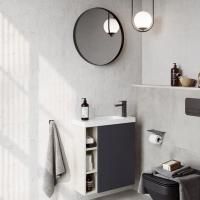 Мебель для ванной Aqwella Alba 60 R подвесная, светлый камень