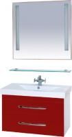 Мебель для ванной Misty Эмилия 90 подвесная красная