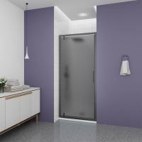 Душевая дверь в нишу Veconi Ottimo P30 GR OP30GR-80-12-C9, профиль графит брашированный, стекло матово-тонированное