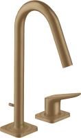 Смеситель для раковины Axor Citterio M 34132140 шлифованная бронза