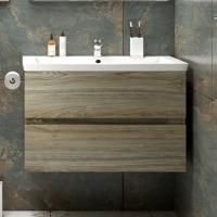 Тумба с раковиной Art&Max Techno 90 подвесная, дуб мелфорд