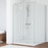 Душевой уголок Vegas Glass AFP-Fis 120*110 07 01 L профиль матовый хром, стекло прозрачное