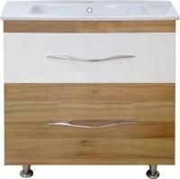 Тумба с раковиной Misty Турин 80 орех