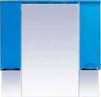 Зеркало-шкаф Misty Жасмин 105 с подсветкой, голубая эмаль