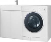 Тумба с раковиной Bellezza Олиссия 120 белая, под стиральную машину