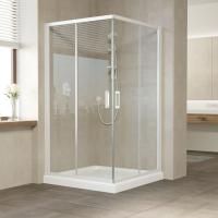 Душевой уголок Vegas Glass ZA 0120 01 01 профиль белый, стекло прозрачное