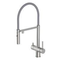 Смеситель для кухни Gappo G4397-85 с подключением к фильтру, сатин