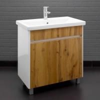 Тумба с раковиной Домино Uno 80 дуб вотан