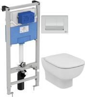 Инсталляция Ideal Standard Esedra AquaBlade T387301 унитаз с кнопкой смыва
