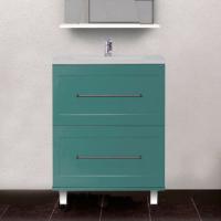 Тумба с раковиной Misty Марта 60 напольная, бирюзовая