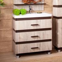 Тумба с раковиной Бриклаер Техас 70 дуб кантри, венге