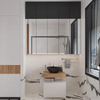 Мебель для ванной VitrA Ольборг 60: столешница 60, без отверстий, дуб французский + тумба 60