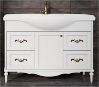 Тумба с раковиной ValenHouse Астер 120 патина золото