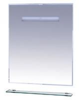 Зеркало Misty Лика 80 прозрачная полка, с подсветкой