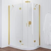 Душевой уголок Vegas Glass AFS-F 120*110 09 01 L профиль золото, стекло прозрачное