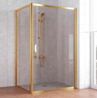 Душевой уголок Vegas Glass ZP+ZPV 120*100 09 05 профиль золото, стекло бронза